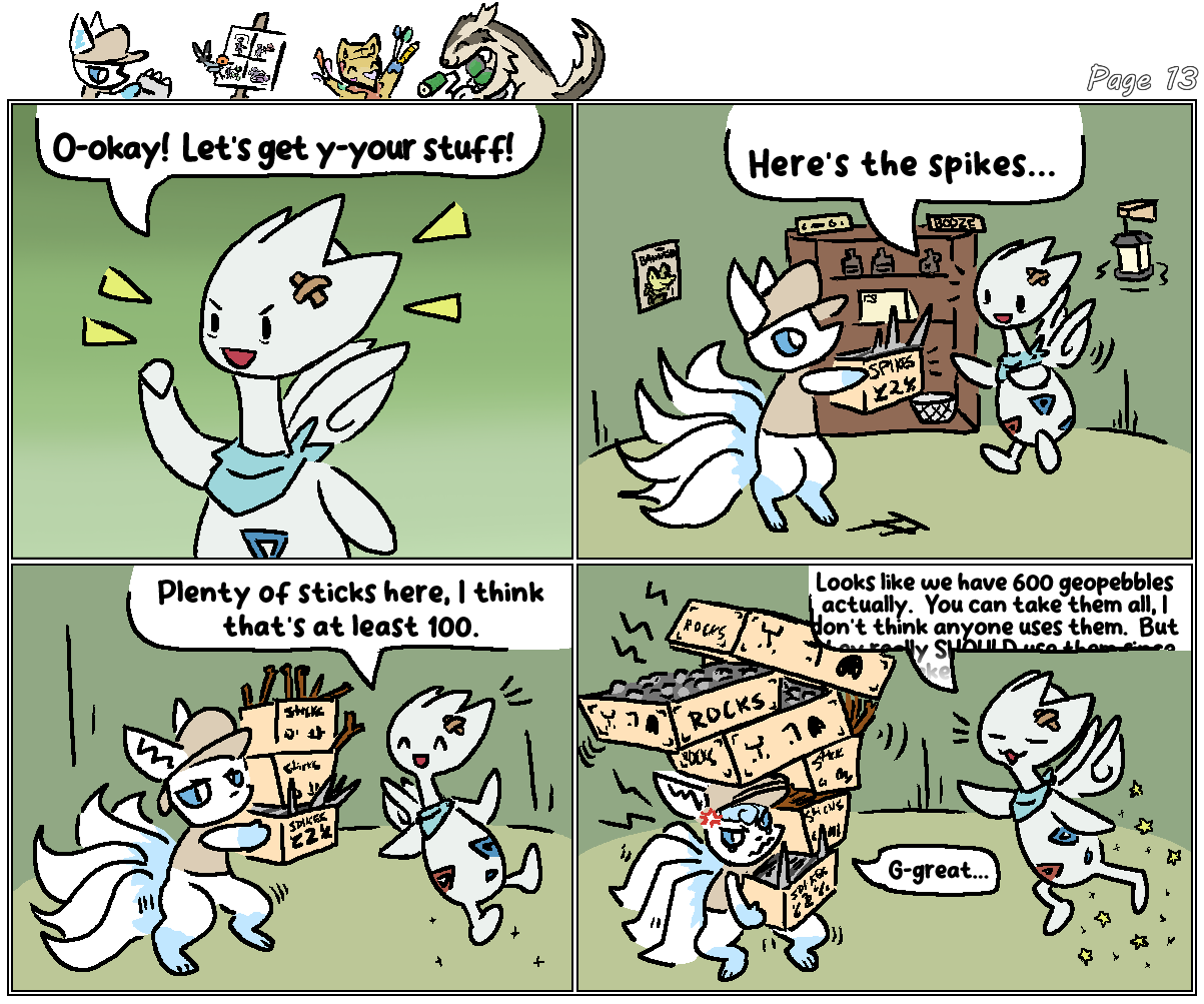 kiyo using his tails to support himself